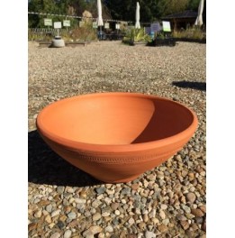 Vaso taça de jardim 30 em cerâmica de barro
