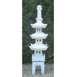 Lanterna Kodai toku san ju tou granito decoração (altura: 180 cm)