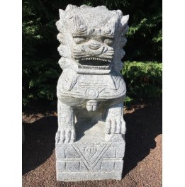 Leão em granito decoração A 80 cm 260 kg