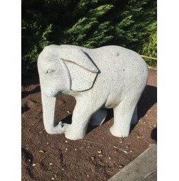 Elefante em granito decoração l 75 cm 220 kg