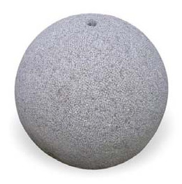 Bola granito perfurada decoração cinza diam. 40 cm