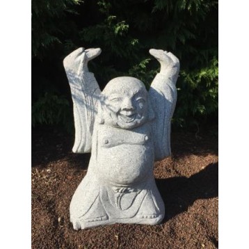Buda Feliz granito decoração A 60 cm