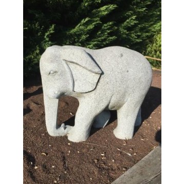 Elefante em granito decoração l 75 cm 220 kg
